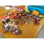 Good Collection of Britains and Other Retro Farming Toys & Models + Lead Cowboys & Indians