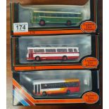 A Collection of 3 Diecast Gilbow Exclusive First Editions, mostly West Riding Bus Coach Toy Models [