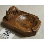 Early Yorkshire Oak Mouseman Ashtray