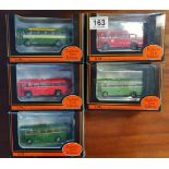 A Collection of 5 Diecast Gilbow Exclusive First Editions West Riding Bus Coach Toy Models [boxed]