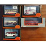 A Collection of 5 Diecast Gilbow Exclusive First Editions and Corgi Original Omnibus Company Bus Coa