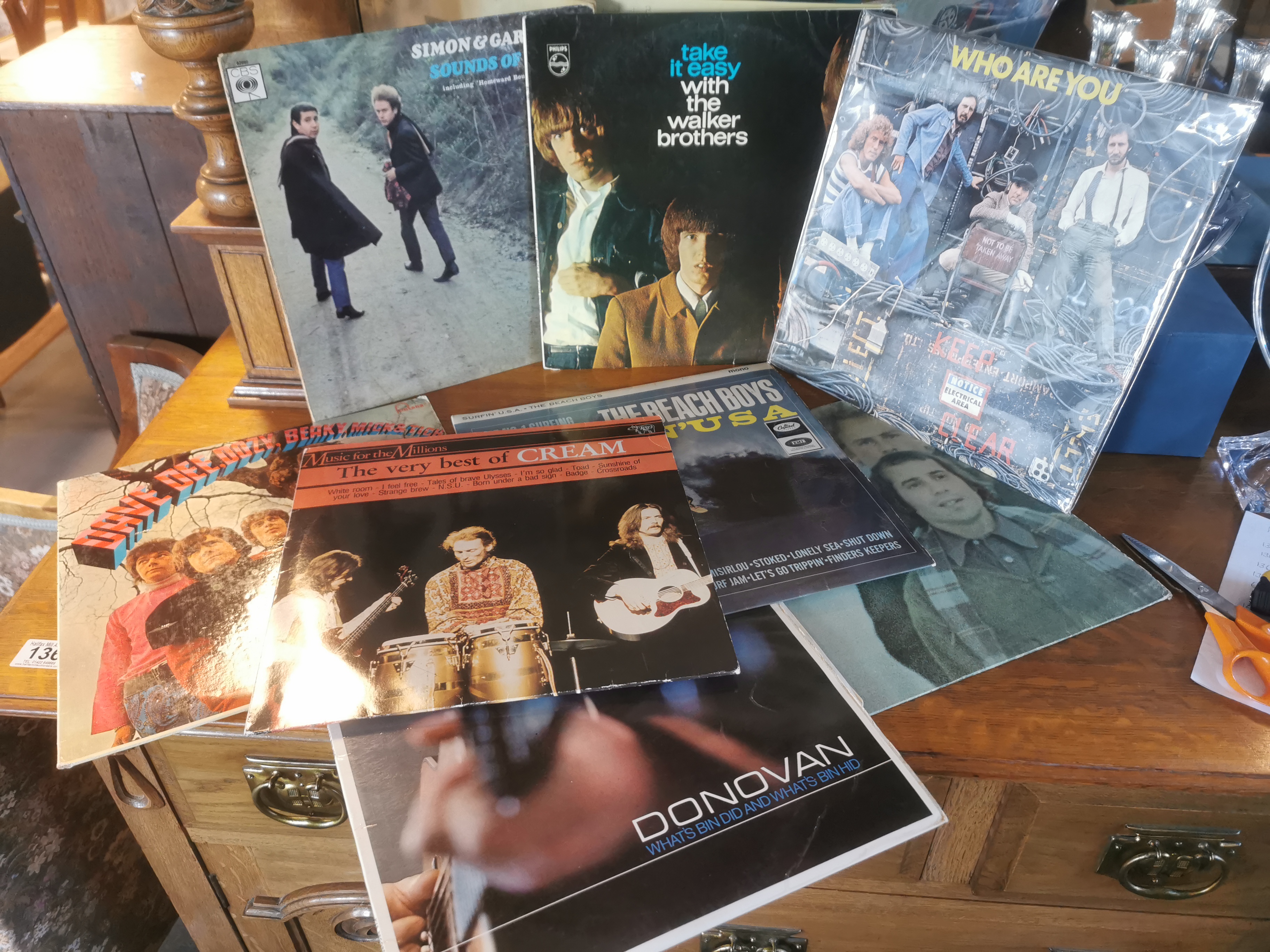 Collection of Various Rock & Pop LP Vinyl Records inc The Who & Cream