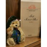 Boxed Steiff Limited Edition Scottish Teddy Bear