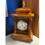 Antique German Philipp Haas & Sohne Mantel Clock - marked 14061 to case - 44cm high