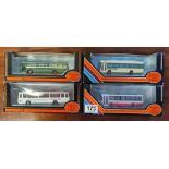 A Collection of 4 Diecast Gilbow Exclusive First Editions Bus Coach Toy Models [boxed]