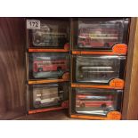 A Collection of 6 Diecast Gilbow Exclusive First Editions, mostly West Riding Bus Coach Toy Models [