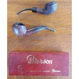 Boxed Irish Peterson Kapruf '80S' Estate Pipe + VGC Peterson Kapet Smoking Pipe