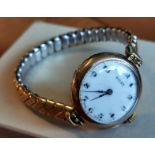 Vintage Swiss Rolex Ladies Gold Bracelet Watch (w/SS plated strap)
