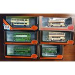 A Collection of 6 Diecast Gilbow Exclusive First Editions Southern England Bus Coach Toy Models [bo