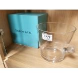 Boxed Tiffany & Co Glass Ice Bucket