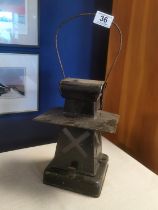 1940's WWII Military Police Nightwatchman Lamp - 40cm high