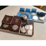 Collection of Various Crowns Coins & Festival of Britain Five Shillings Coins