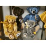 Trio of Dean's Ragbook Teddy Bears + a Teddy Bears Witney Bear by Pam Howells