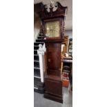 19th Century Brass-Faced Grandfather Clock