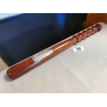 Mid-Century Policeman's Truncheon/Baton w/1963 Con Cluskey (The Bachelors) Commemorative Plaque - 40