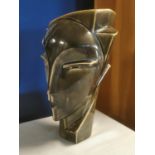 Cermaic Art-Deco Head Figure - 30cm high