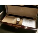 Bulova 18ct Gold Cased Designer Gents Wristwatch