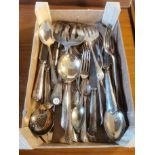 Box of Various Vintage and Antique Flatware/Cutlery