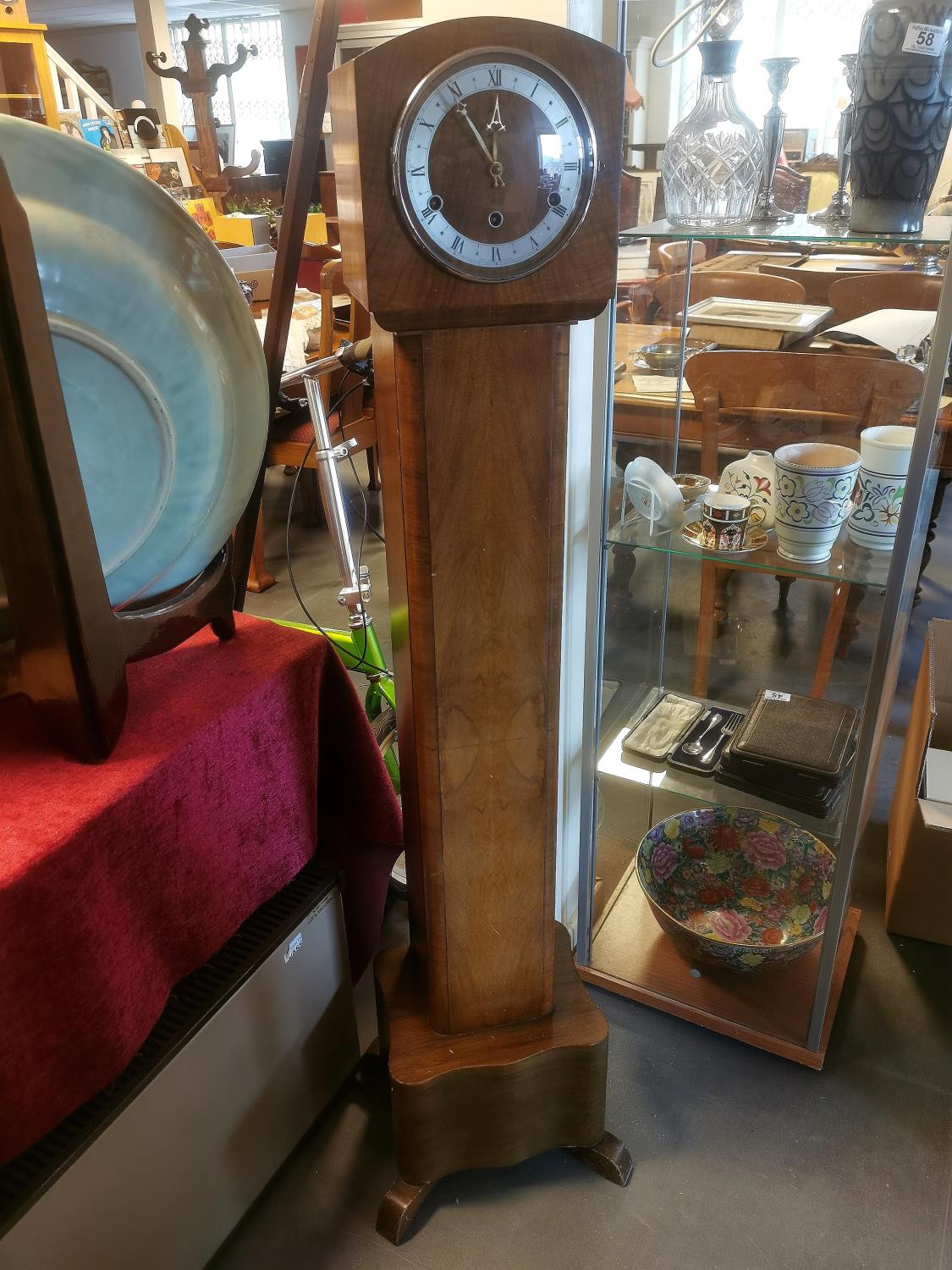 Vintage Oak Grandmother Clock