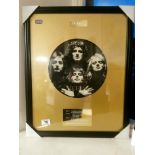 Queen Freddie Mercury Commemorative Framed Picture Disc - Queen Gold Double LP