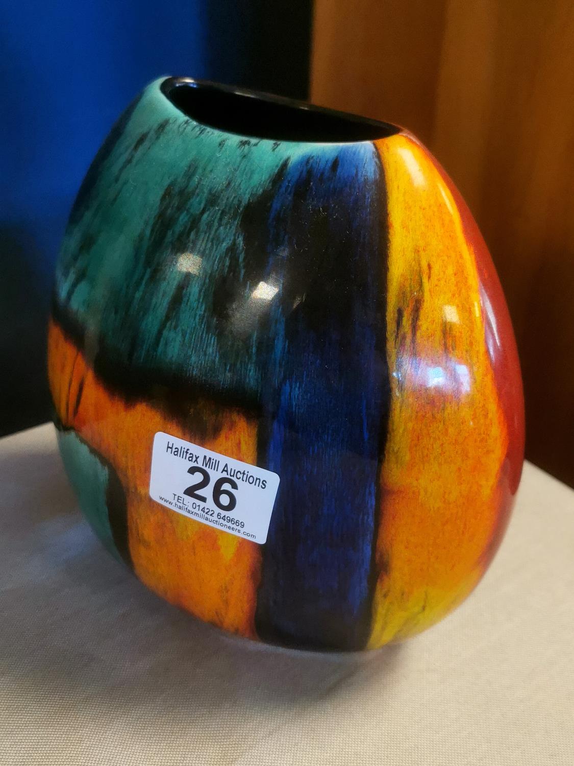 Poole Pottery Volcano Vase - 18cm high