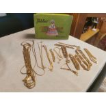 Large Collection of Gold Plated and Rolled Gold Bracelets & Necklaces