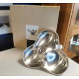 Boxed Georg Jensen Danish Living Designer Kidney-Style Dish - 29cm widest by 10cm high