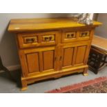 Light Oak Two-Drawer Cupboard