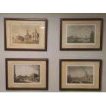 Collection of Four Irish Dublin Aquatint Engravings by James Malton (1761-1803) - from the Con Clusk