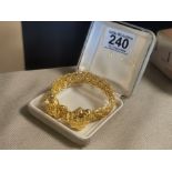 585 Marked 14ct Gold Lion Bracelet
