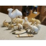 Collection of Chinese/Oriental Animal Netsuke Figures