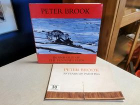 Pair of Signed Pennines Countryside Art Books by Peter Brook (1927-2009)