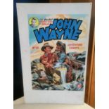 Original Art by Walt Howarth (1927-2008) of John Wayne's Western Adventure Comics no. 39 - measures