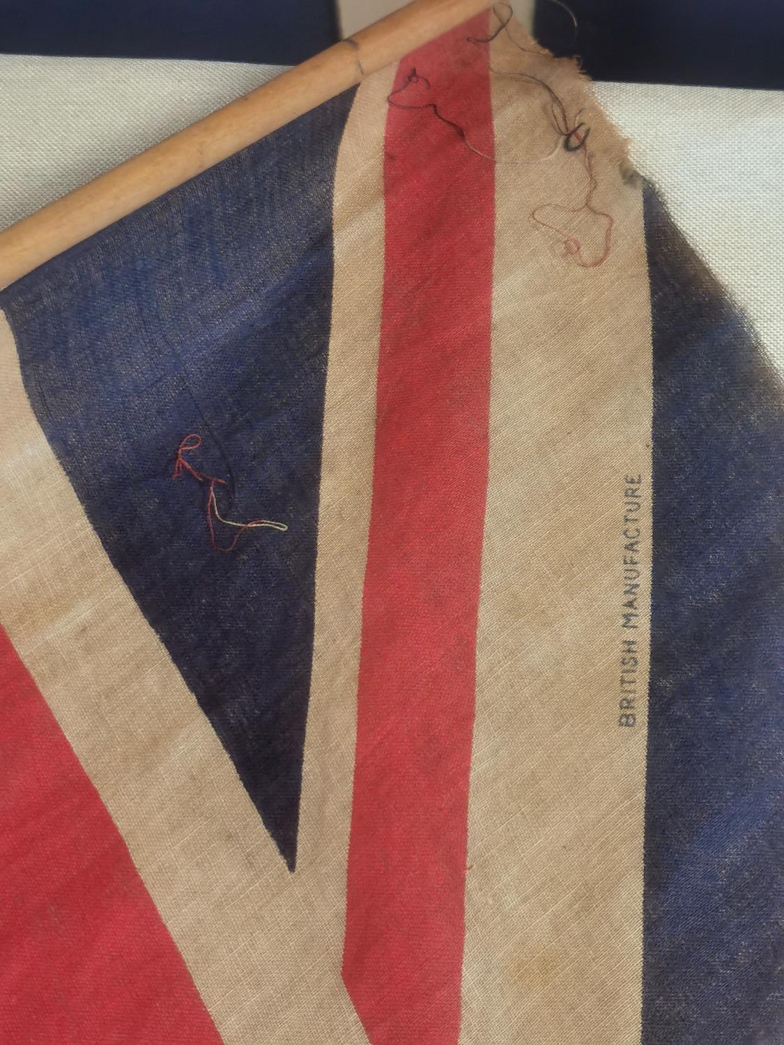 Vintage 1940's British Union Jack National Flag - flag measures 43x60cm - Image 2 of 2