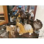 Collection of Various Beswick Dog, Cat and Horse Animal Figures
