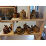 Collection of Vintage Honey Pot Pottery Pieces