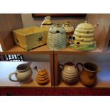 Collection of Vintage Honey Pot Pottery Pieces