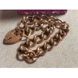 9ct Gold Padlock Bracelet - 6.85g