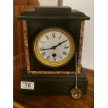 French Slate Mantel Clock