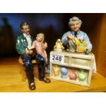 Pair of Royal Doulton Figures inc 'The China Repairer' and 'Grandma's Story'