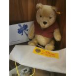 Steiff 660474 Winnie the Pooh 25 Teddy Bear w/certificate and bag