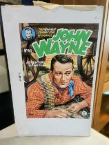 Original Art by Walt Howarth (1927-2008) of John Wayne's Western Adventure Comics no. 40 - measures