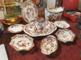 Collection of Masons Mandalay Red Pottery and Imari Tea & Dinner Pieces