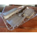 1930's Birmingham Silver Art-Deco Dressing Table Set