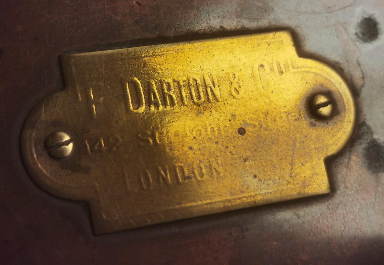 F Darton & Co of London early 1900's Brass & Copper Thermograph Scientific Instrument - with recent - Image 2 of 2