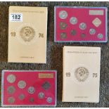 Pair of Leningrad Mint Russian 1974 and 1975 Coin Sets