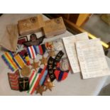 Large Collection of Military and Army/Naval Medals and Badges
