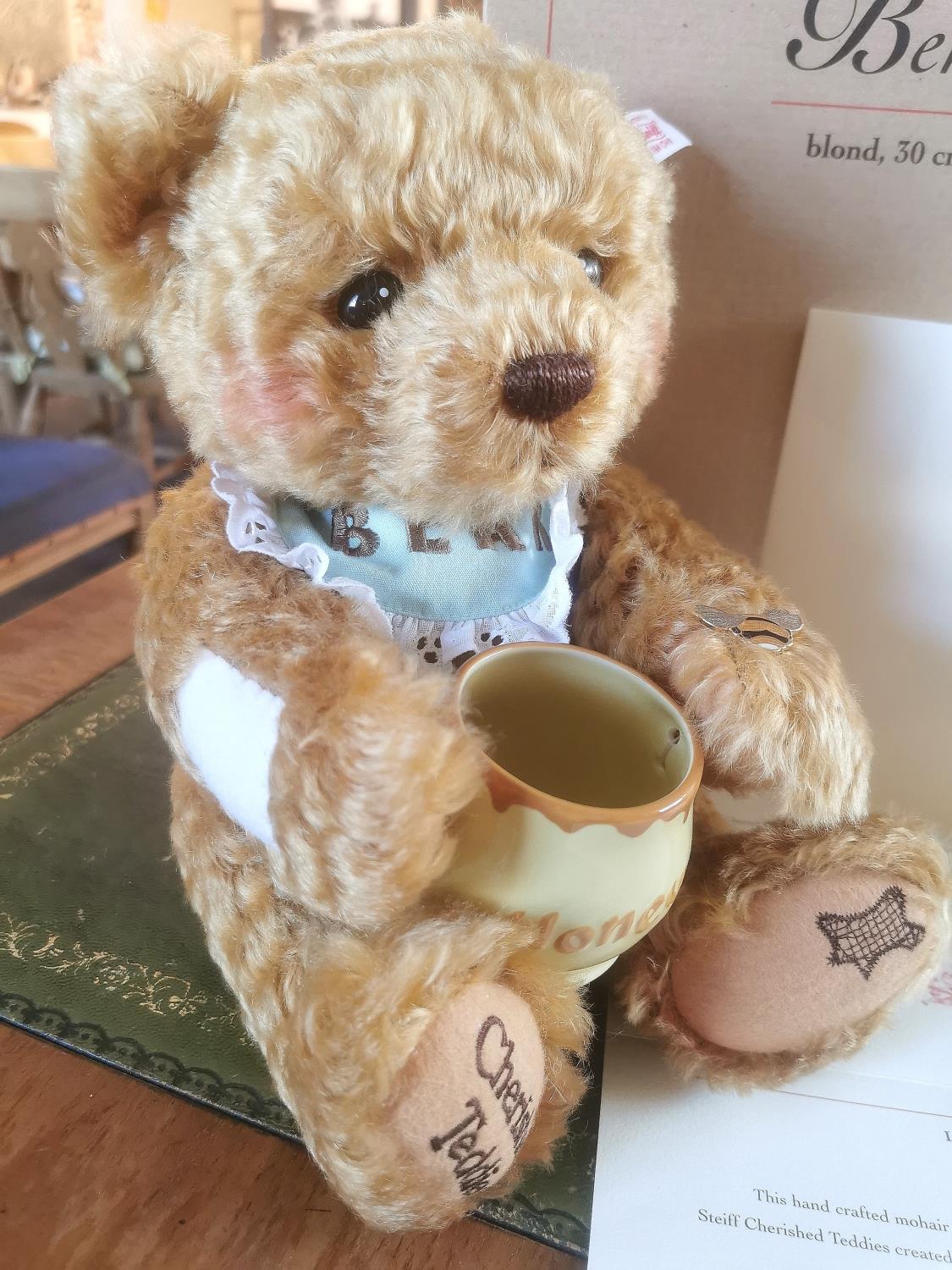 Steiff Cherished Teddies Limited Edition Boxed Benji Teddy Bear Toy - Bild 2 aus 2