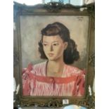 52x61 inc frame - 1949 Signed Oil on Board of 'Sonia' by Philip Naviasky (1894-1983)