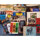 Collection of Various Vinyl Records and Music Books inc Led Zeppelin, REM, The Jam etc